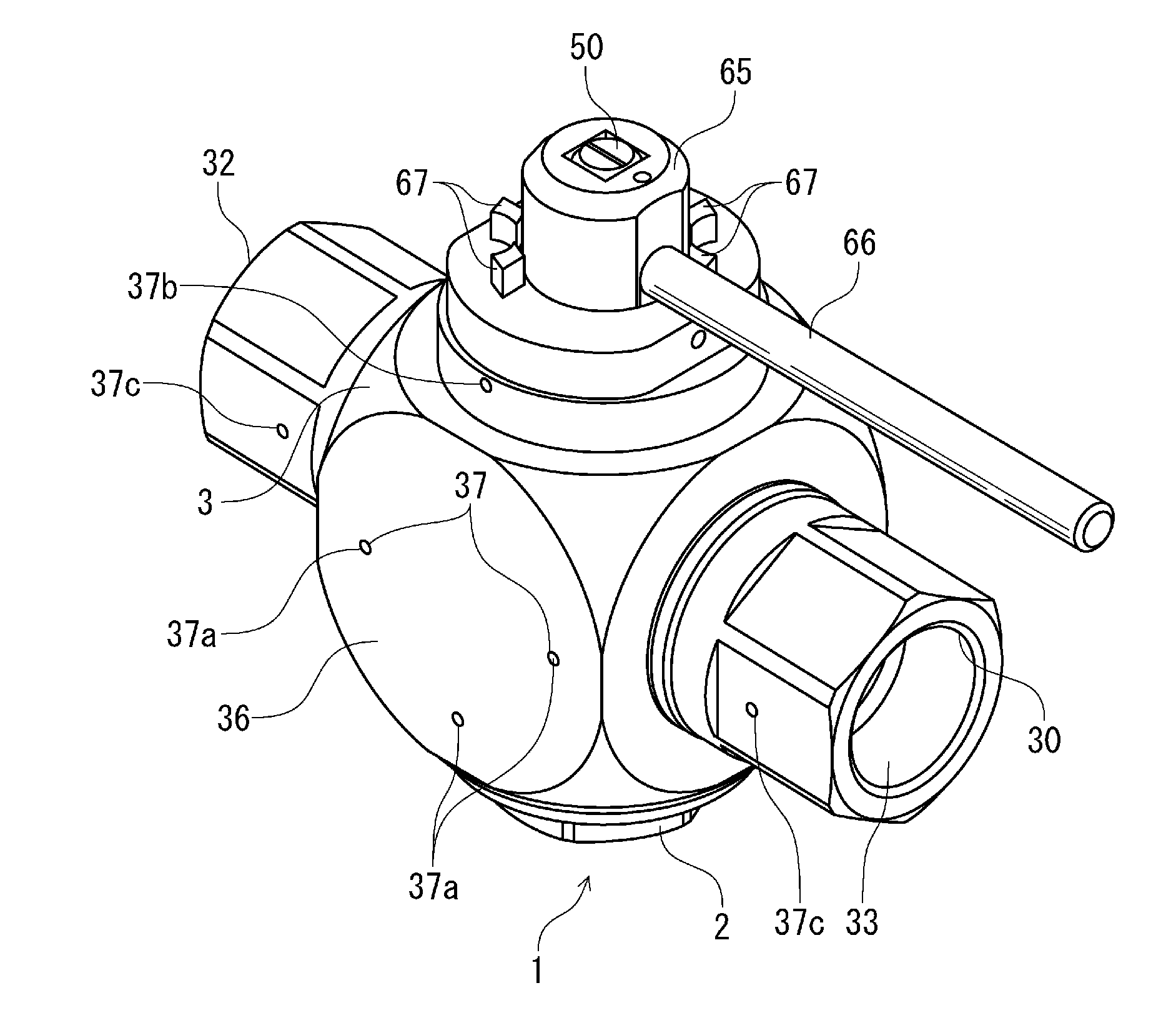 High-pressure trunnion ball valve and hydrogen station using the same