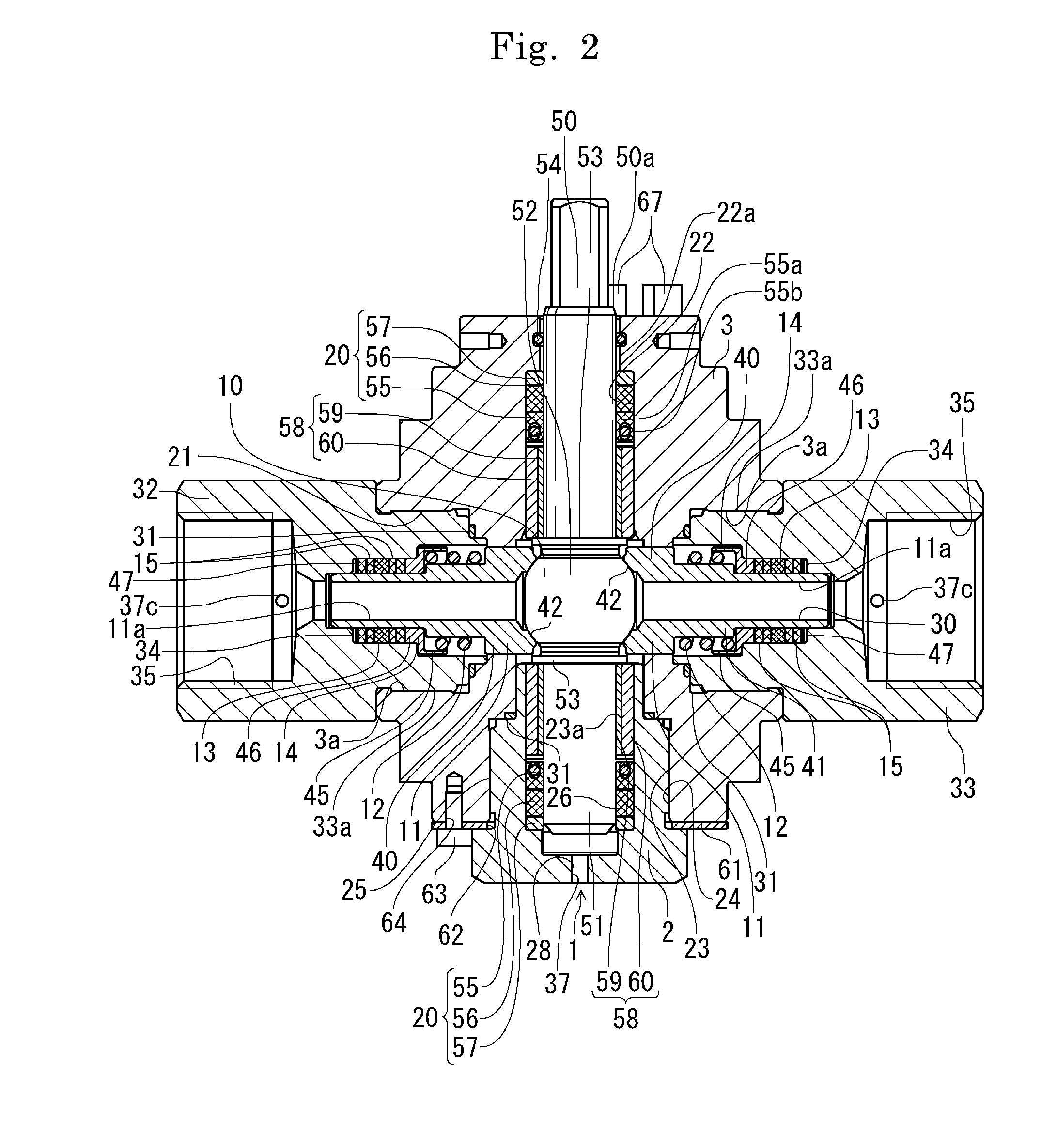High-pressure trunnion ball valve and hydrogen station using the same