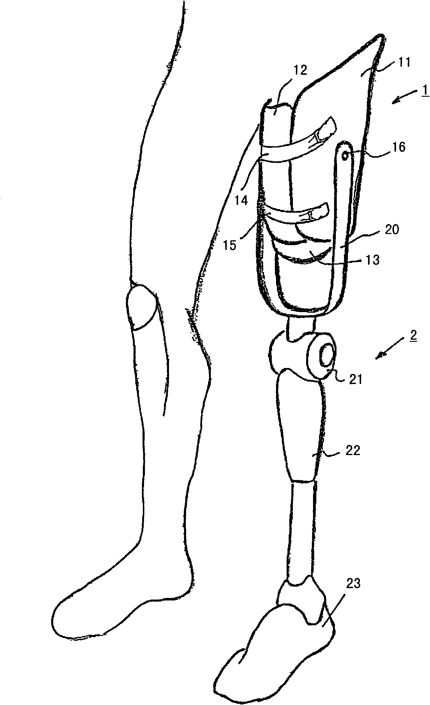 Prosthesis shaft and system comprising a prosthesis shaft and prosthesis device