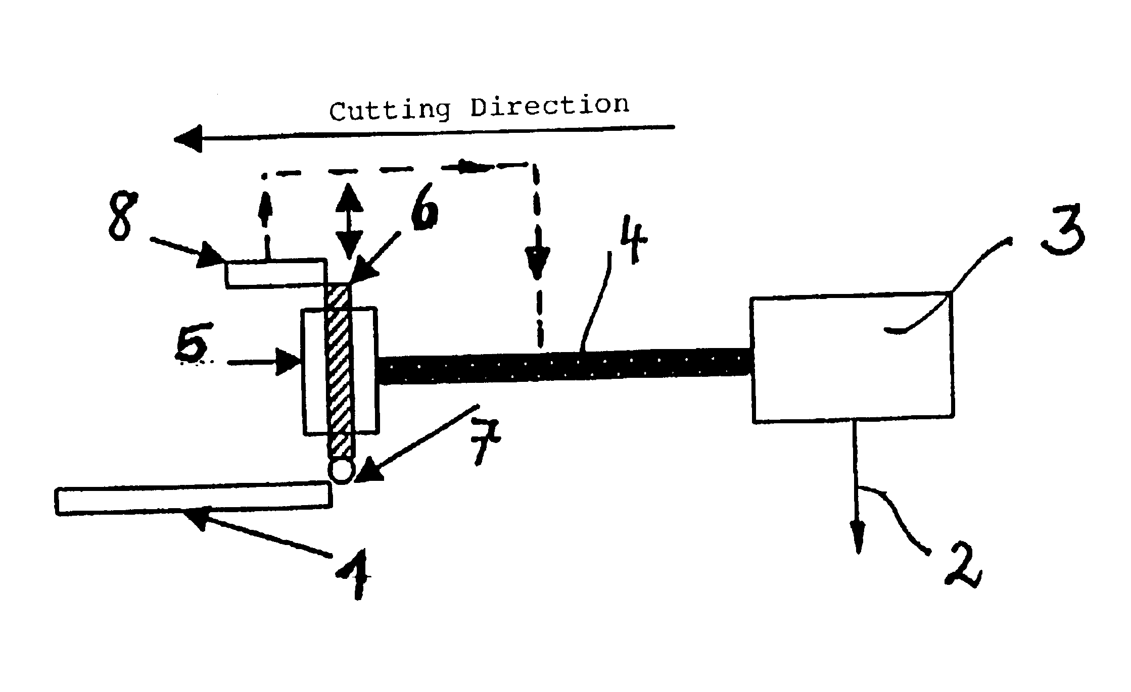 Method and device for cutting a flat workpiece that consists of a brittle material