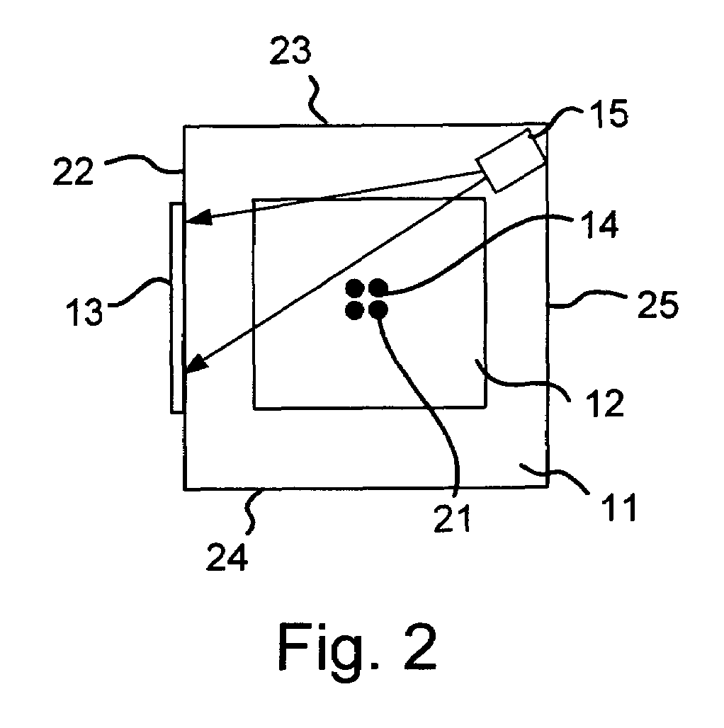 Elevator installation with information representation on a shaft door