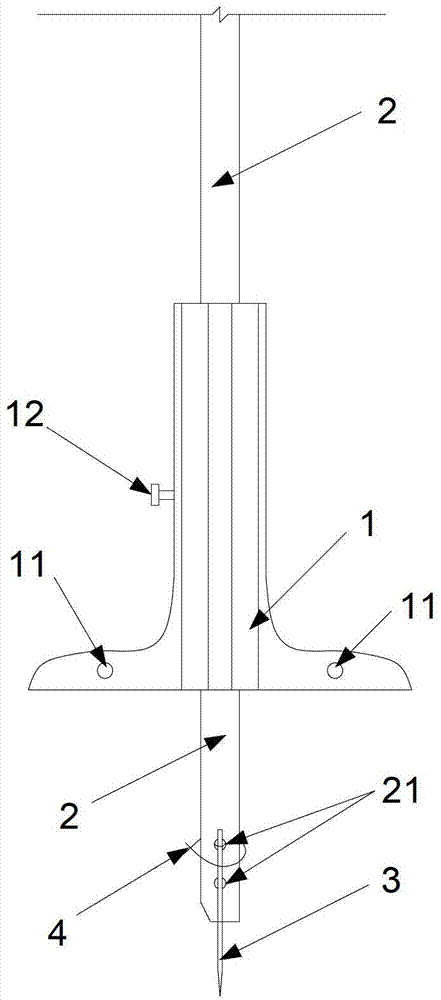 Water level measuring device for river model test