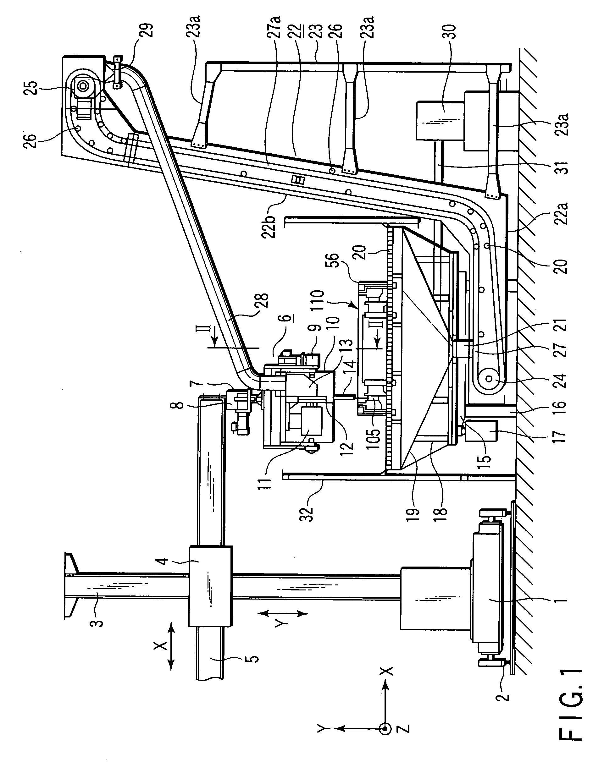 Large part polishing apparatus and polishing method