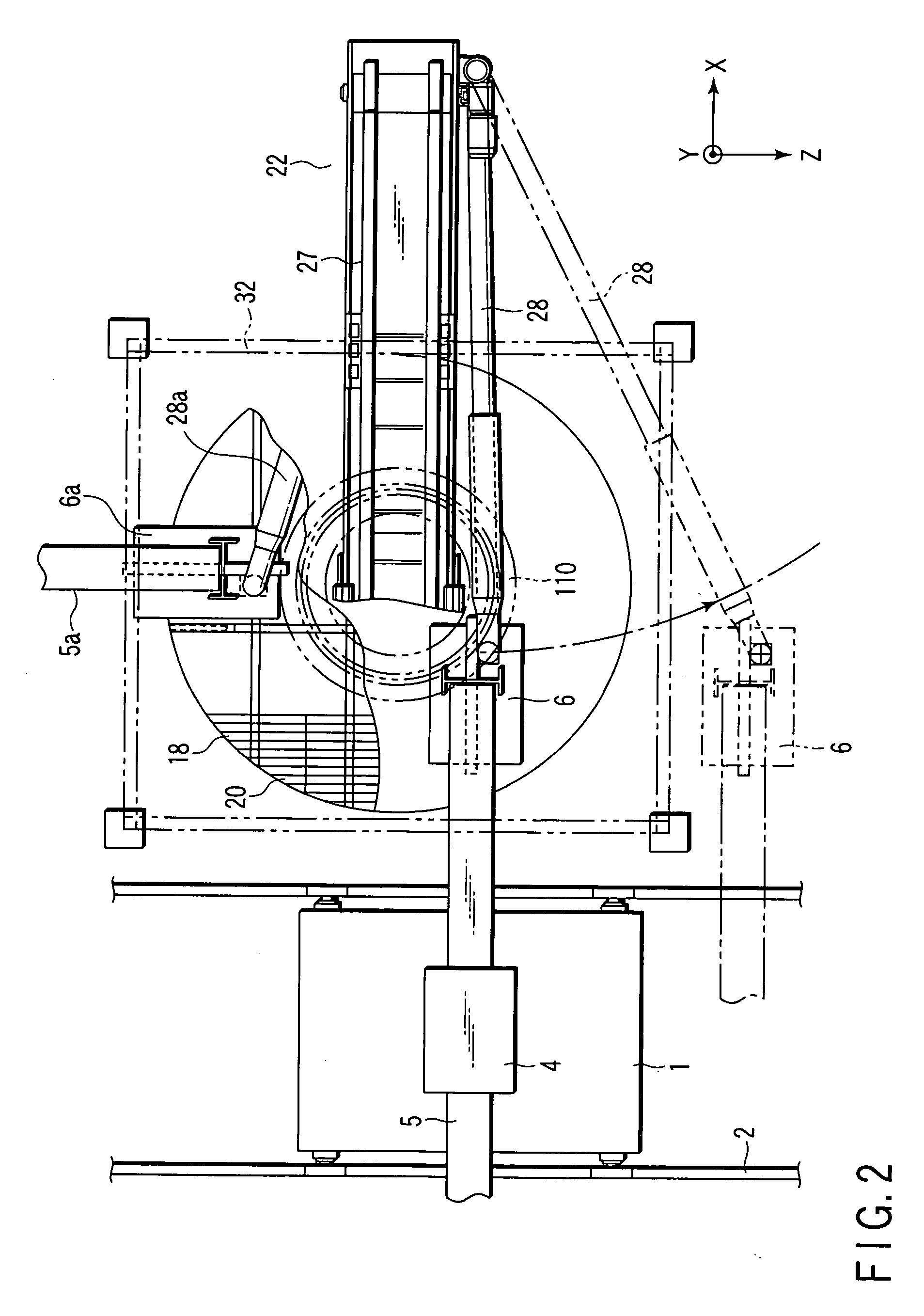 Large part polishing apparatus and polishing method