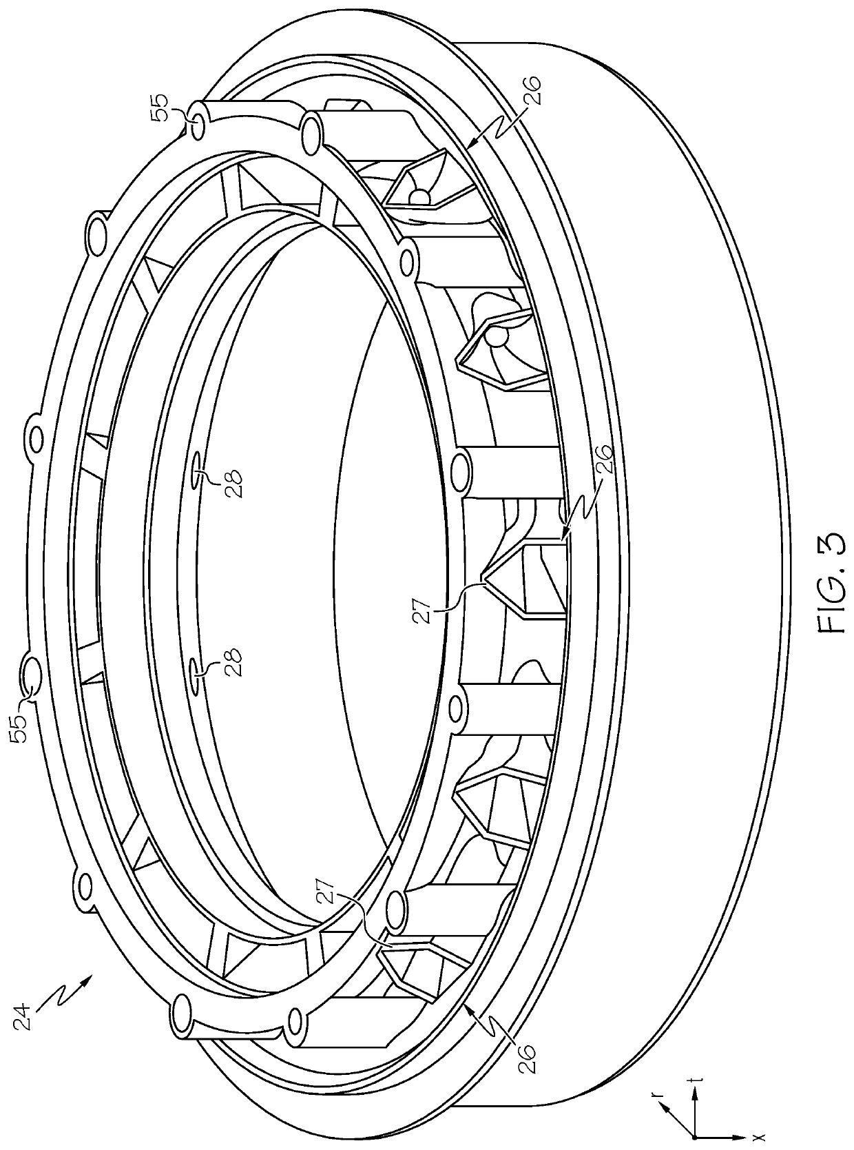 Gas turbine engines including tangential on-board injectors and methods for manufacturing the same