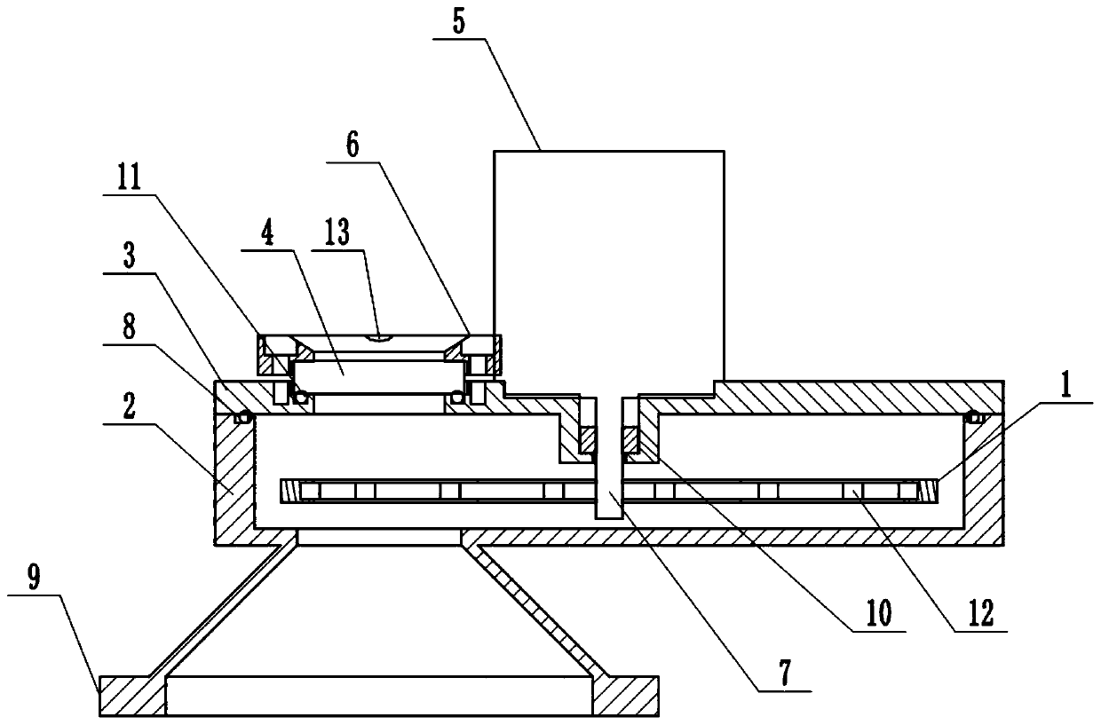 Vacuum strobe frequency observation window