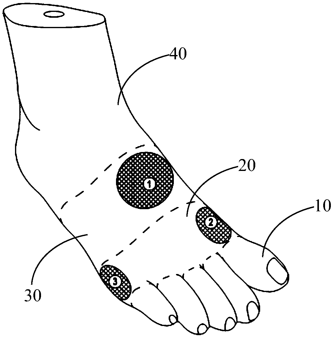 Adjustable measuring device for testing in-shoe foot fittability