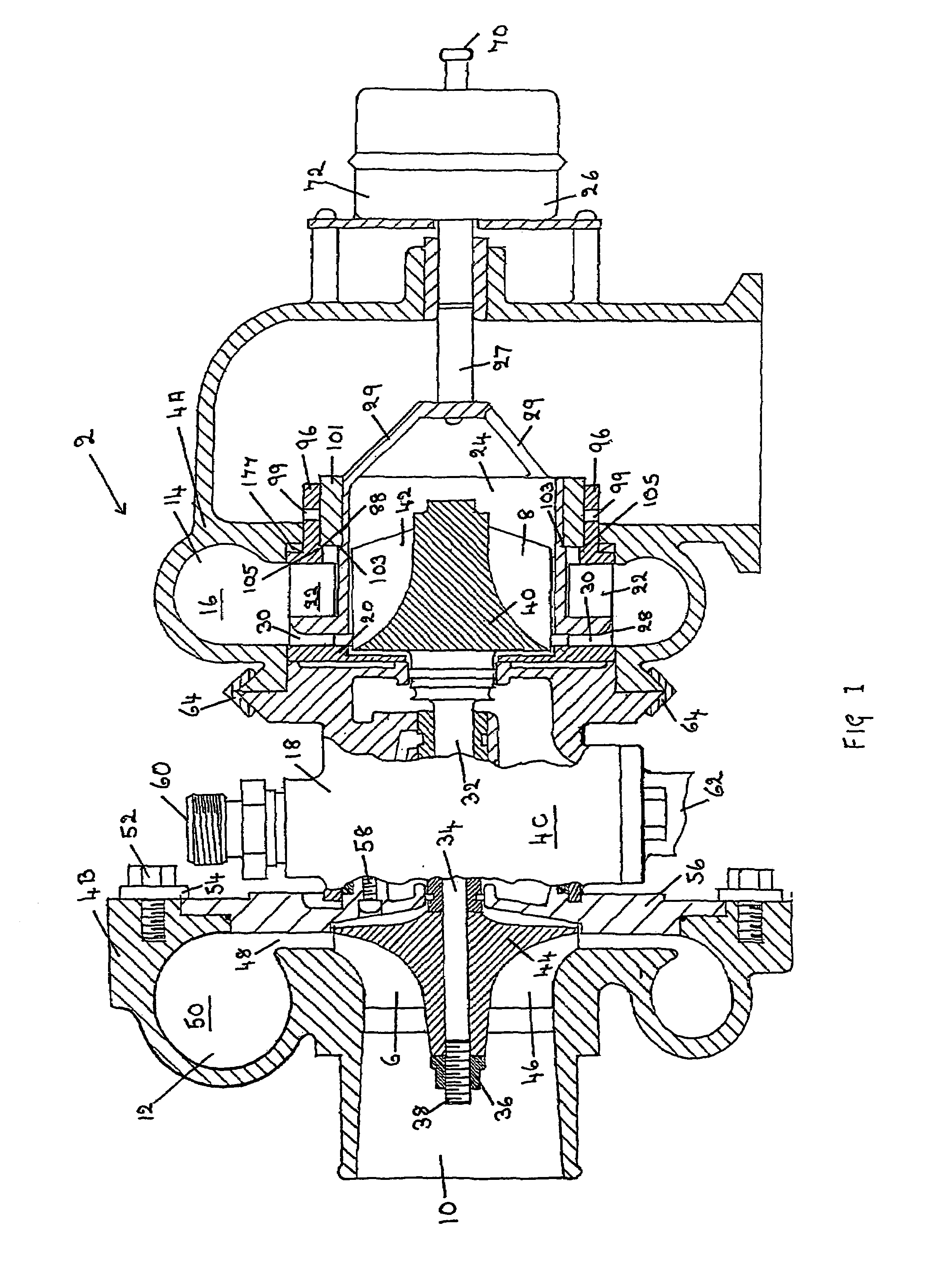 Variable turbocharger apparatus with bypass