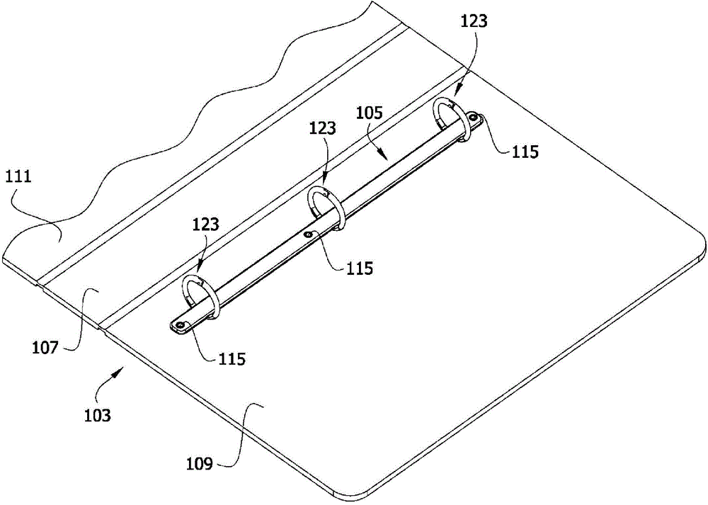 Annular loose-leaf binder mechanism of integrated structure