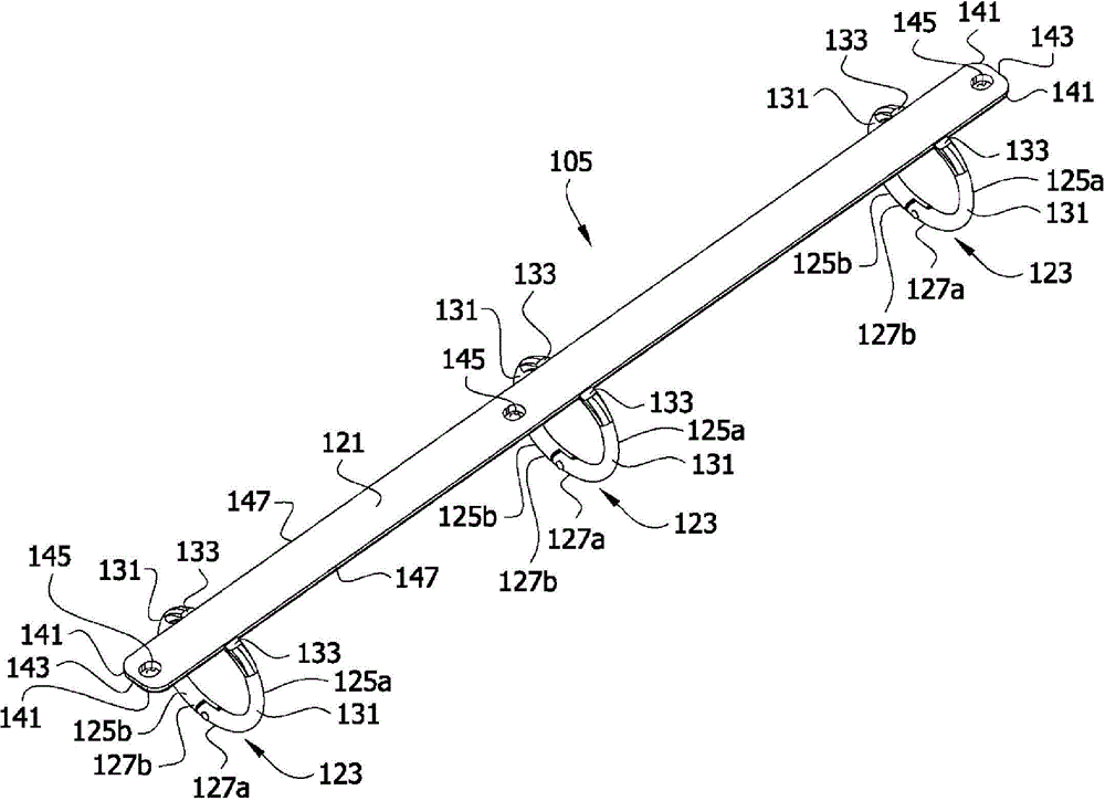 Annular loose-leaf binder mechanism of integrated structure