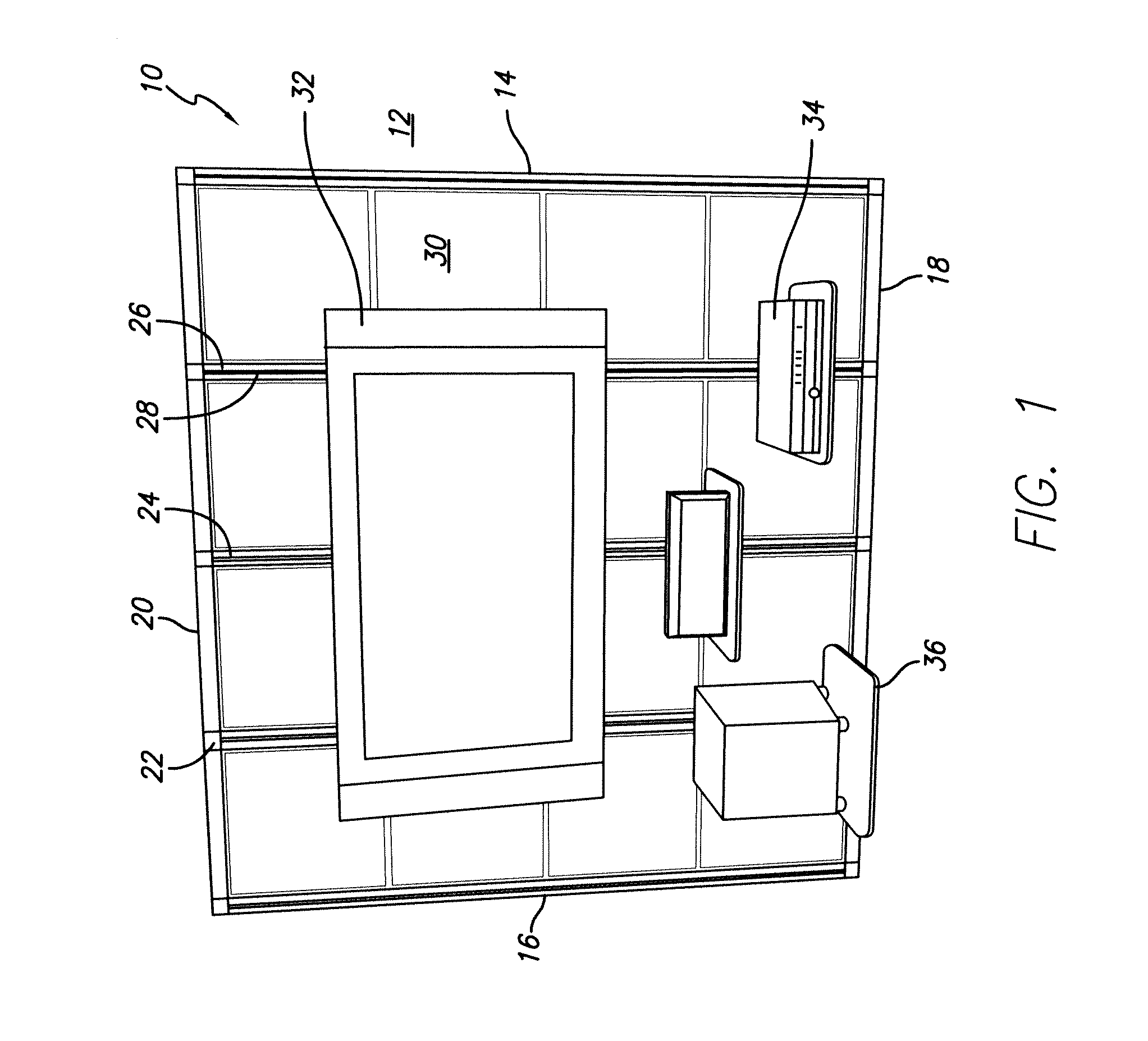 Wall mountable frame structure for mounting equipment
