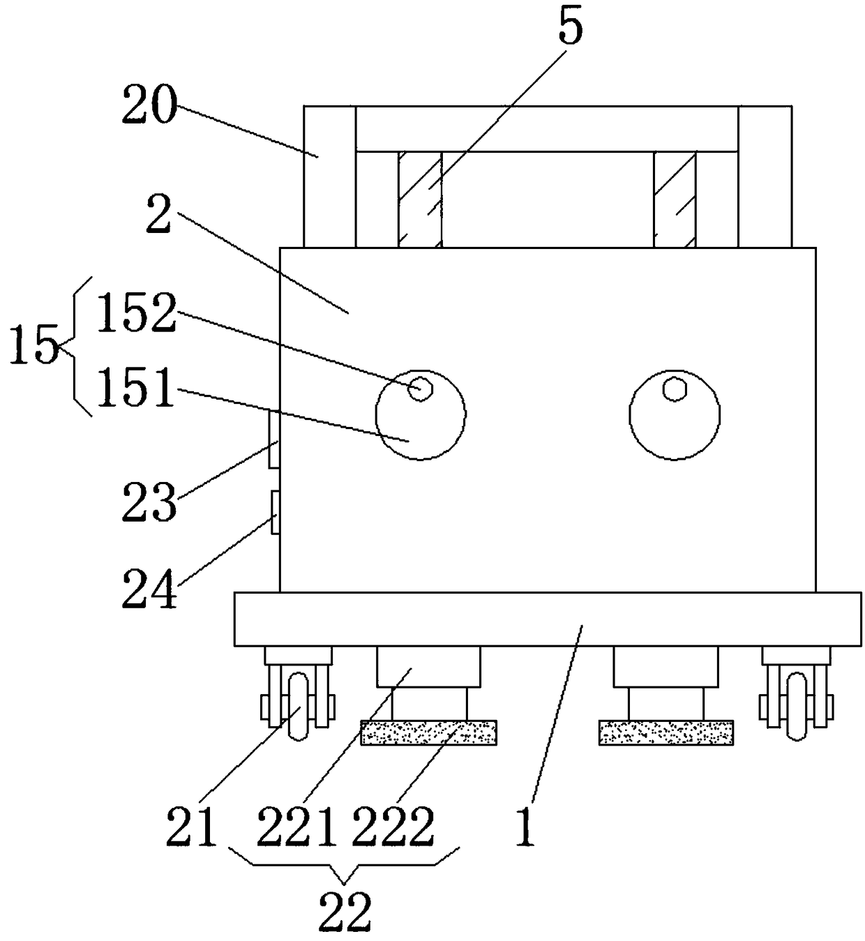 Spring transferring device with fixing function