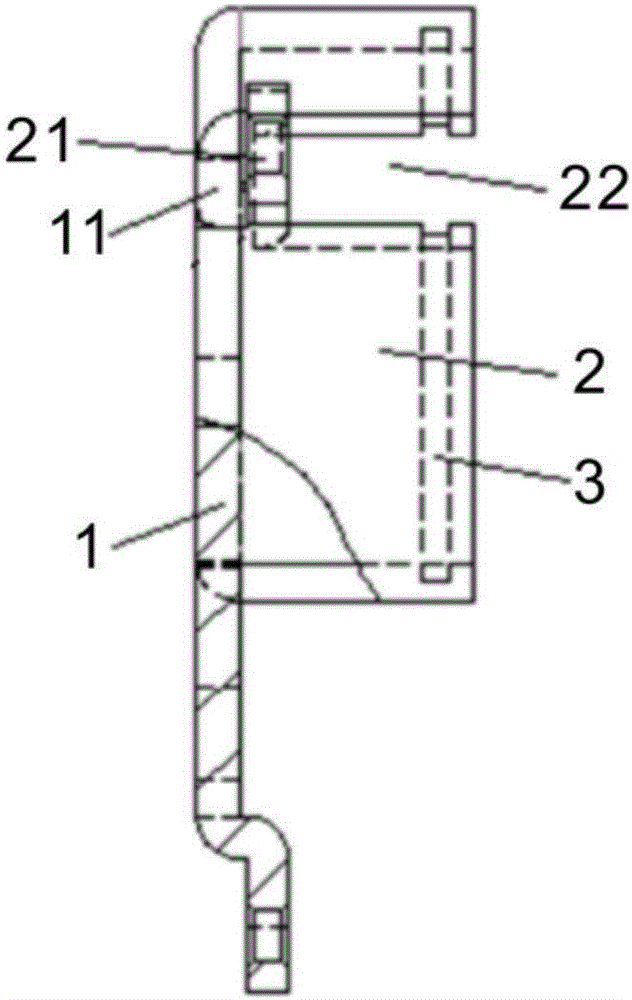 Microwave isolator cavity component