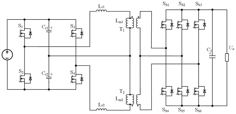 A bi-directional dc-dc converter mixed with llc and dab