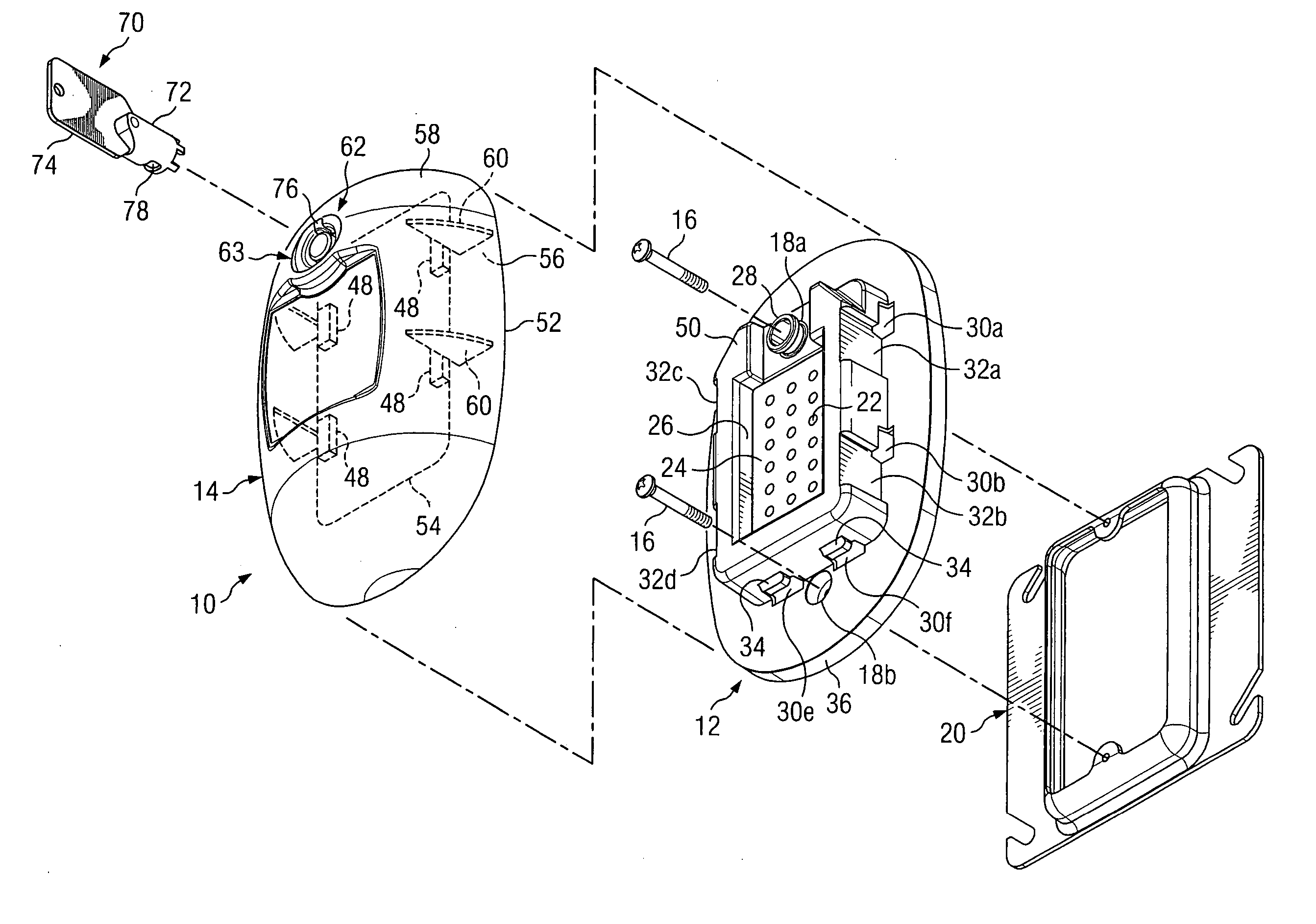 Port cover for a system integrated into a structure for injection of a material into one or more cavities in the structure