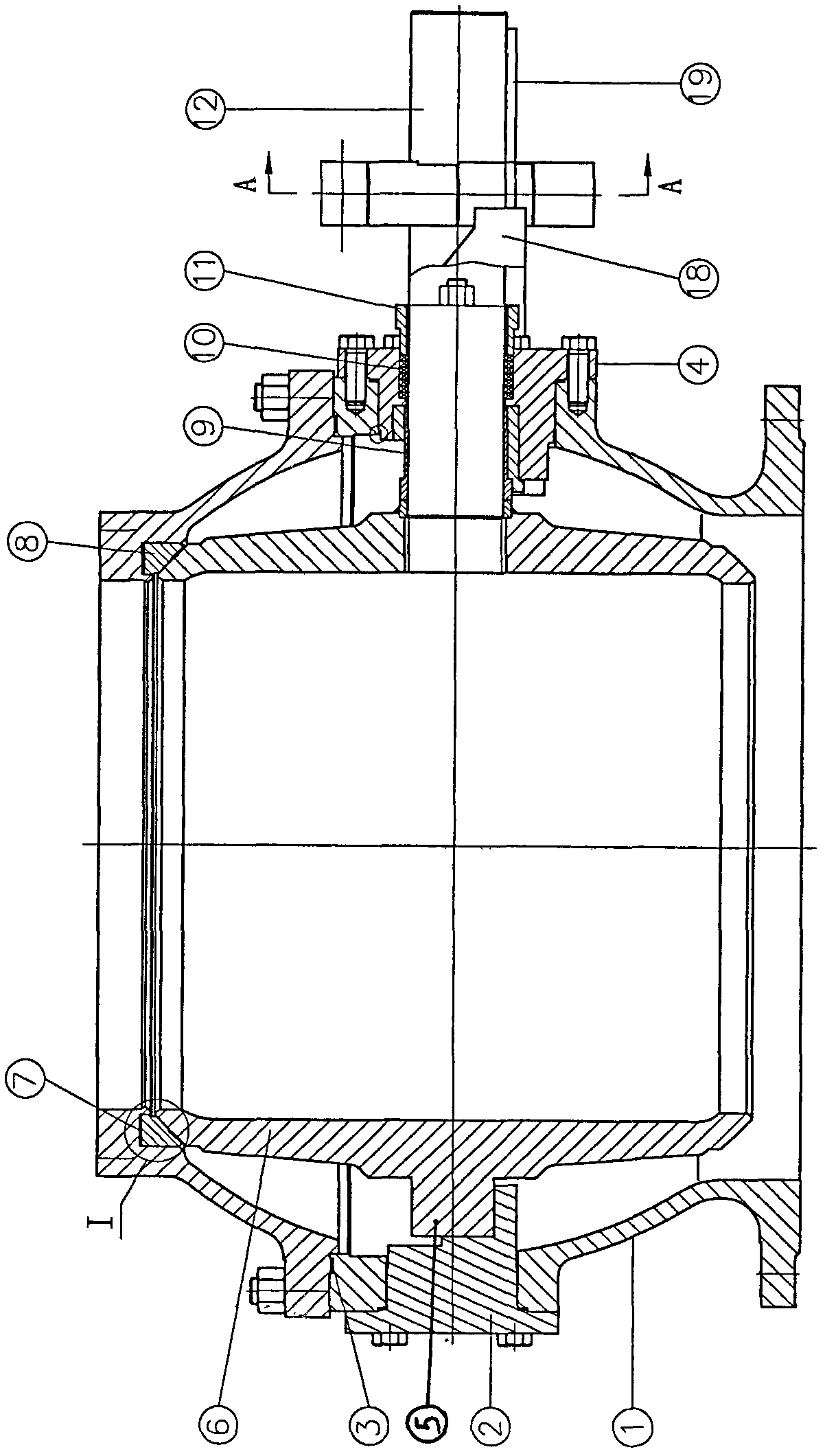 Overhead valve of pulp digester
