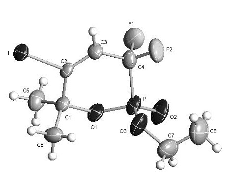 Method for synthesizing alpha-difluoro methylene phosphonic lactone
