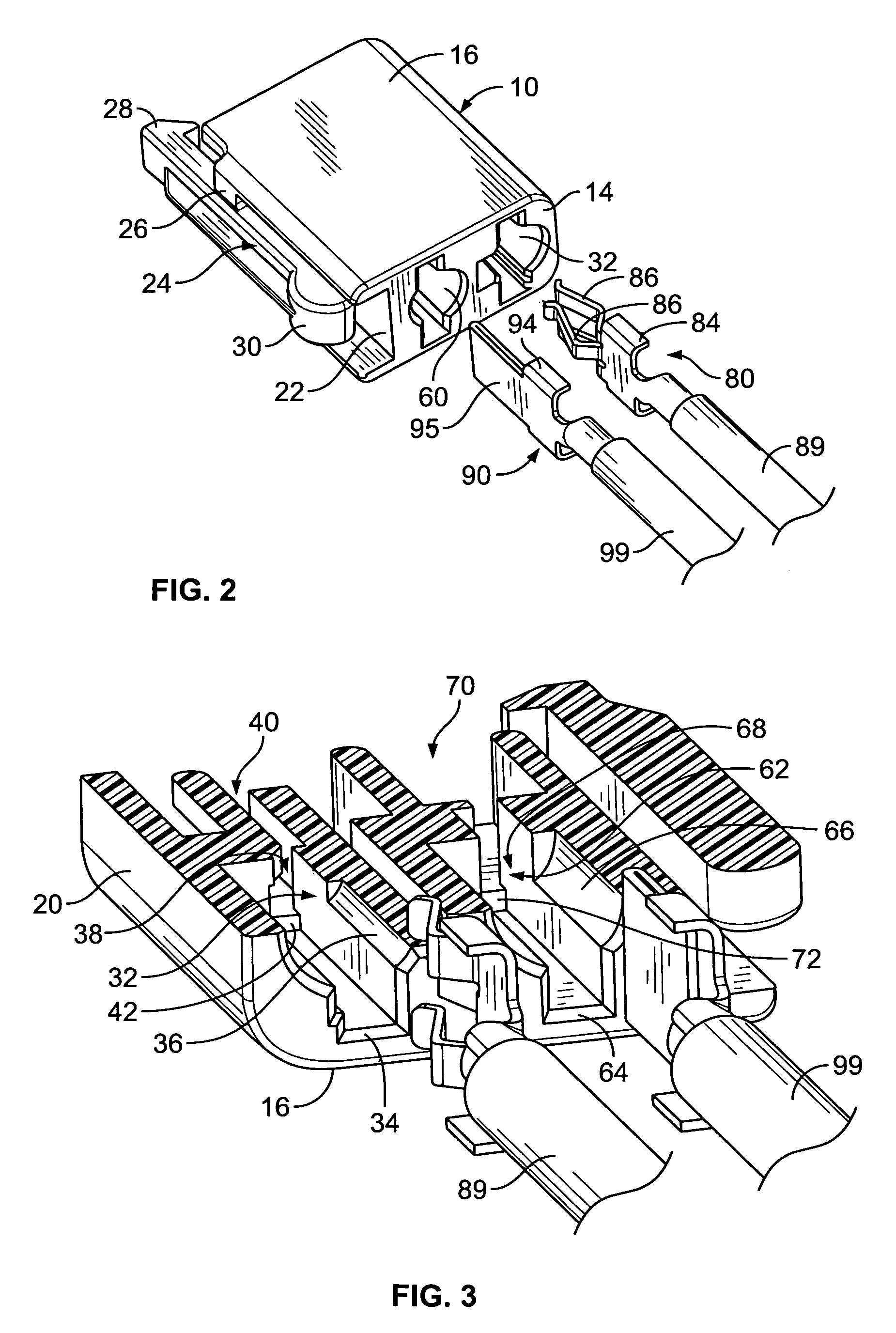 Blade and receptacle power connector