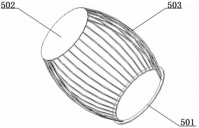 Intracavitary ultrasonic lithotripsy device