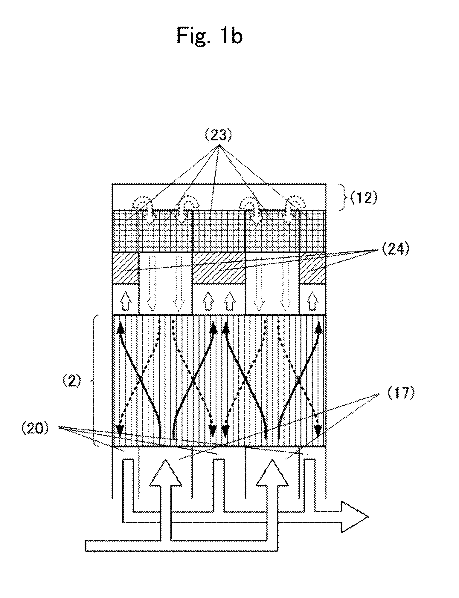 Heat exchanger-integrated reaction device having supplying and return ducts for reaction section