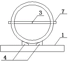 Heavy-caliber reinforced concrete pipe pull-type opening alignment method
