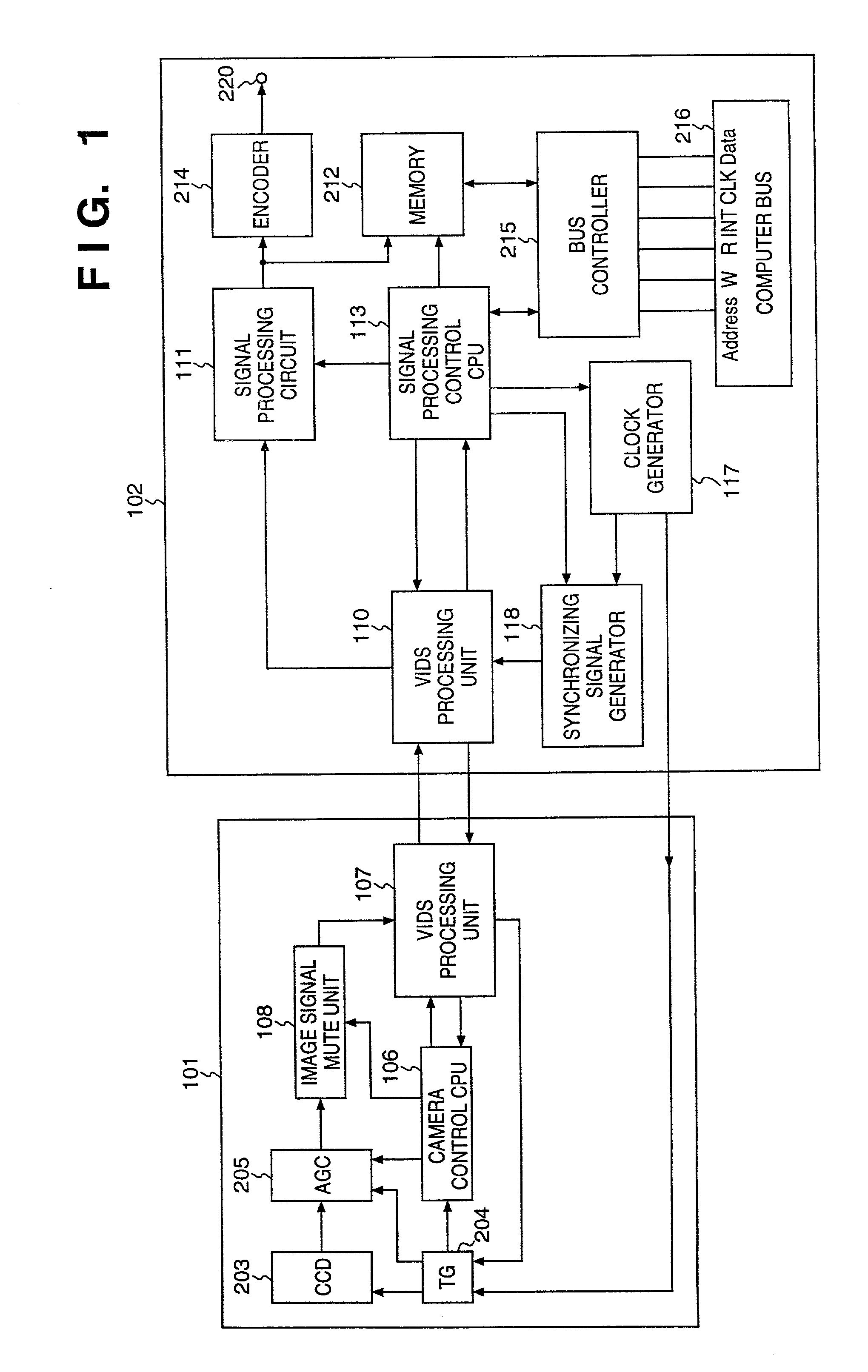 Apparatus and system for camera head determination in an image sensing system