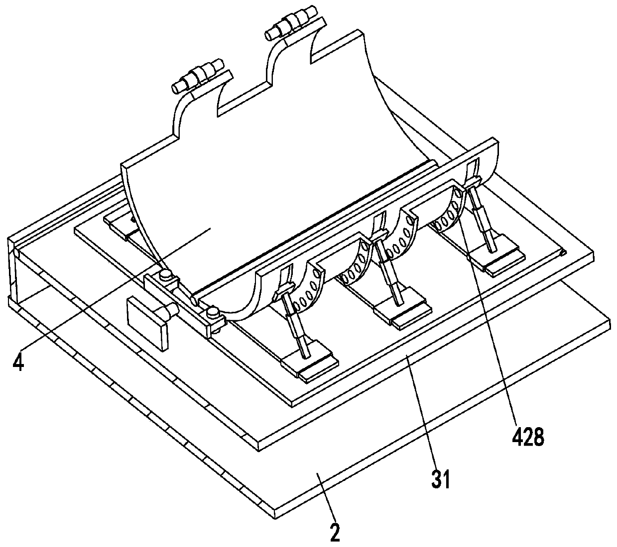 A working method of a medical capsule endoscope-assisted examination bed