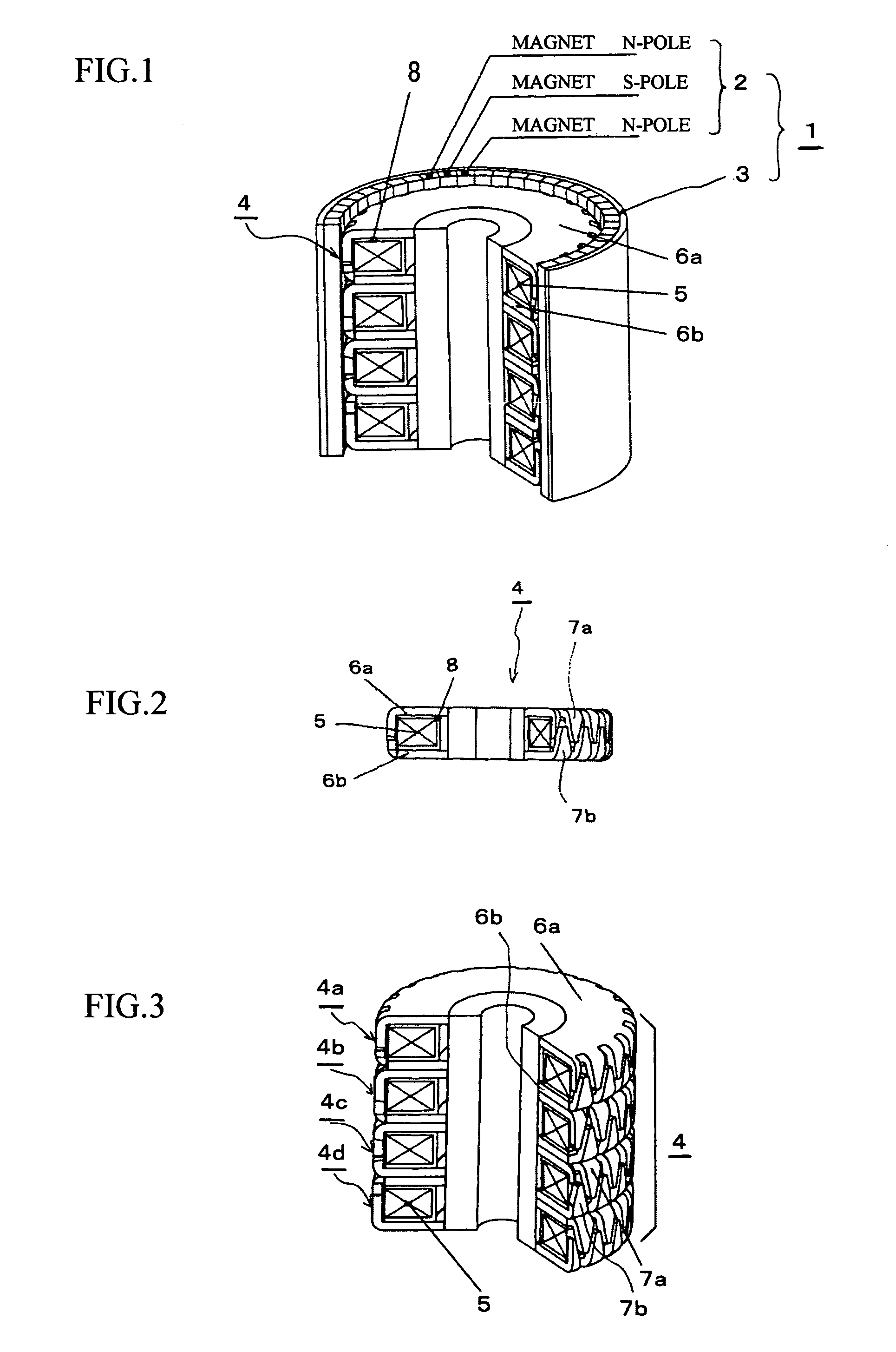 Multiphase step motor