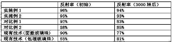 Reflective hot-melt marking coating and construction method thereof