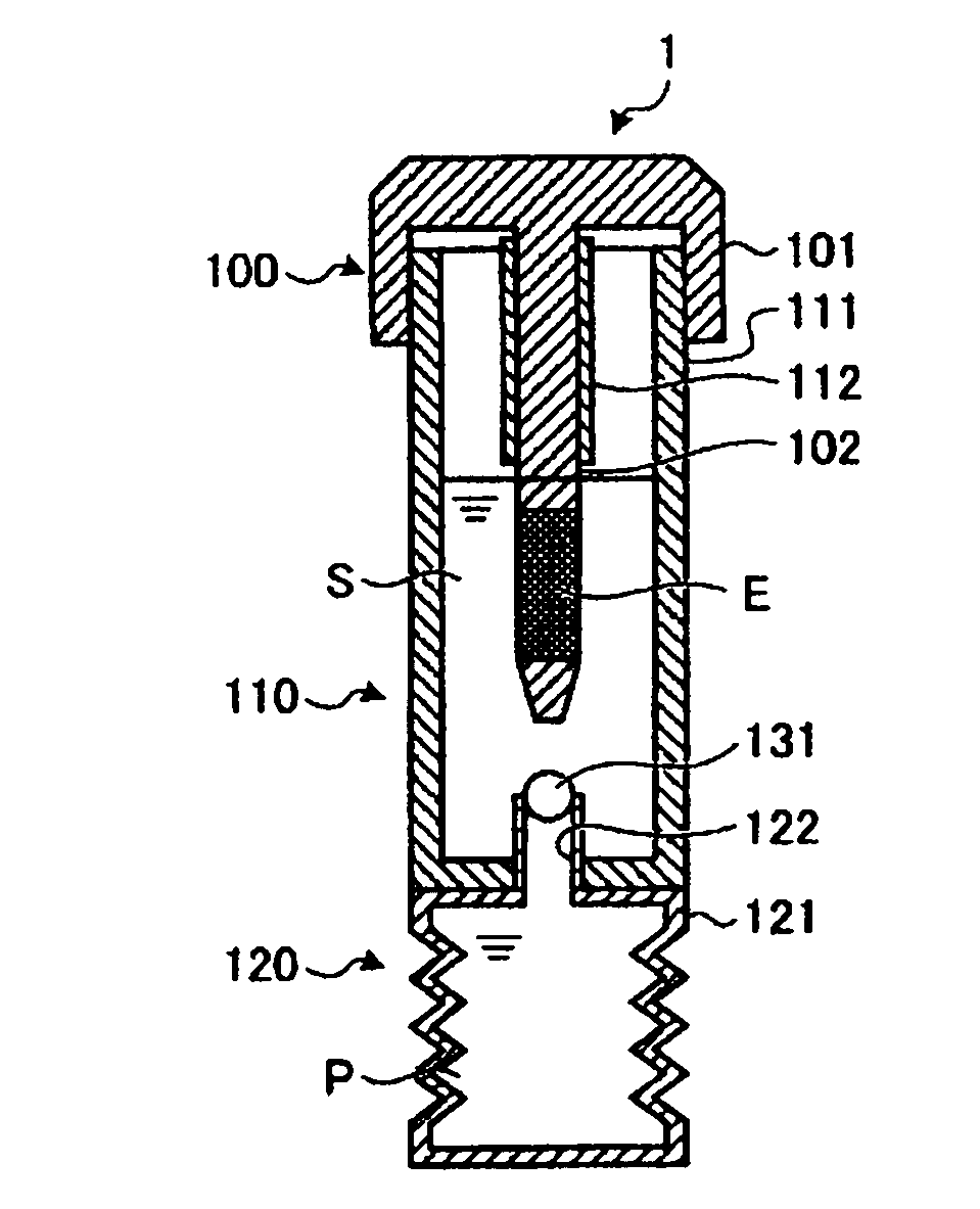 Method of processing excrement and container for processing excrement