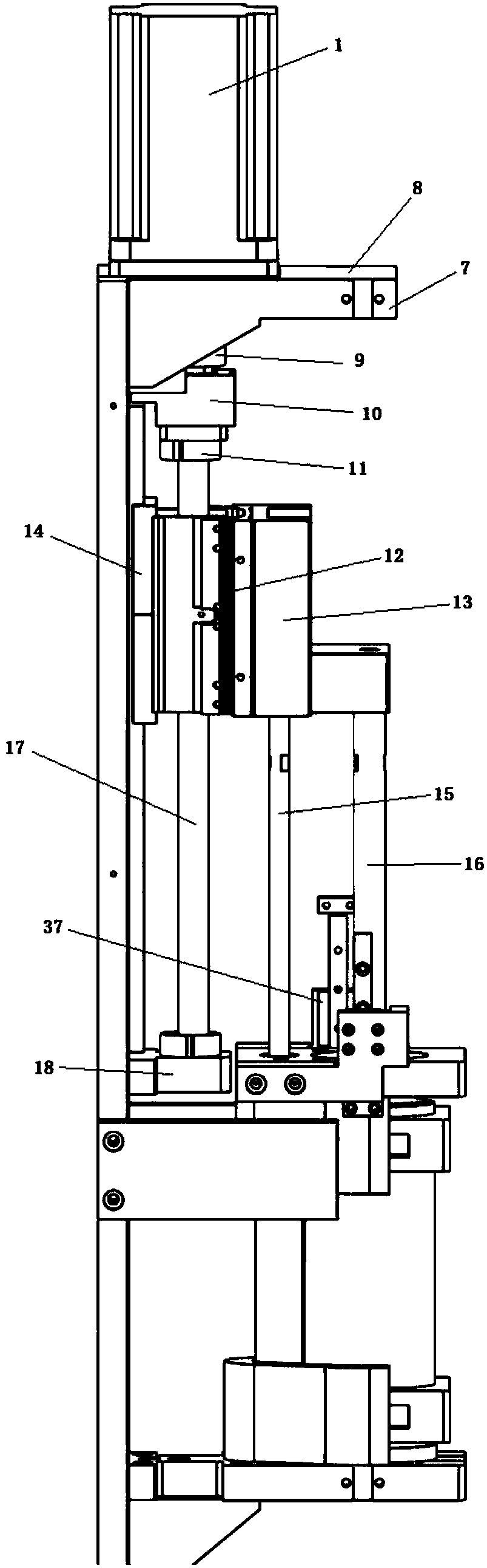 A three-axis Cartesian coordinate large-capacity dispensing machine
