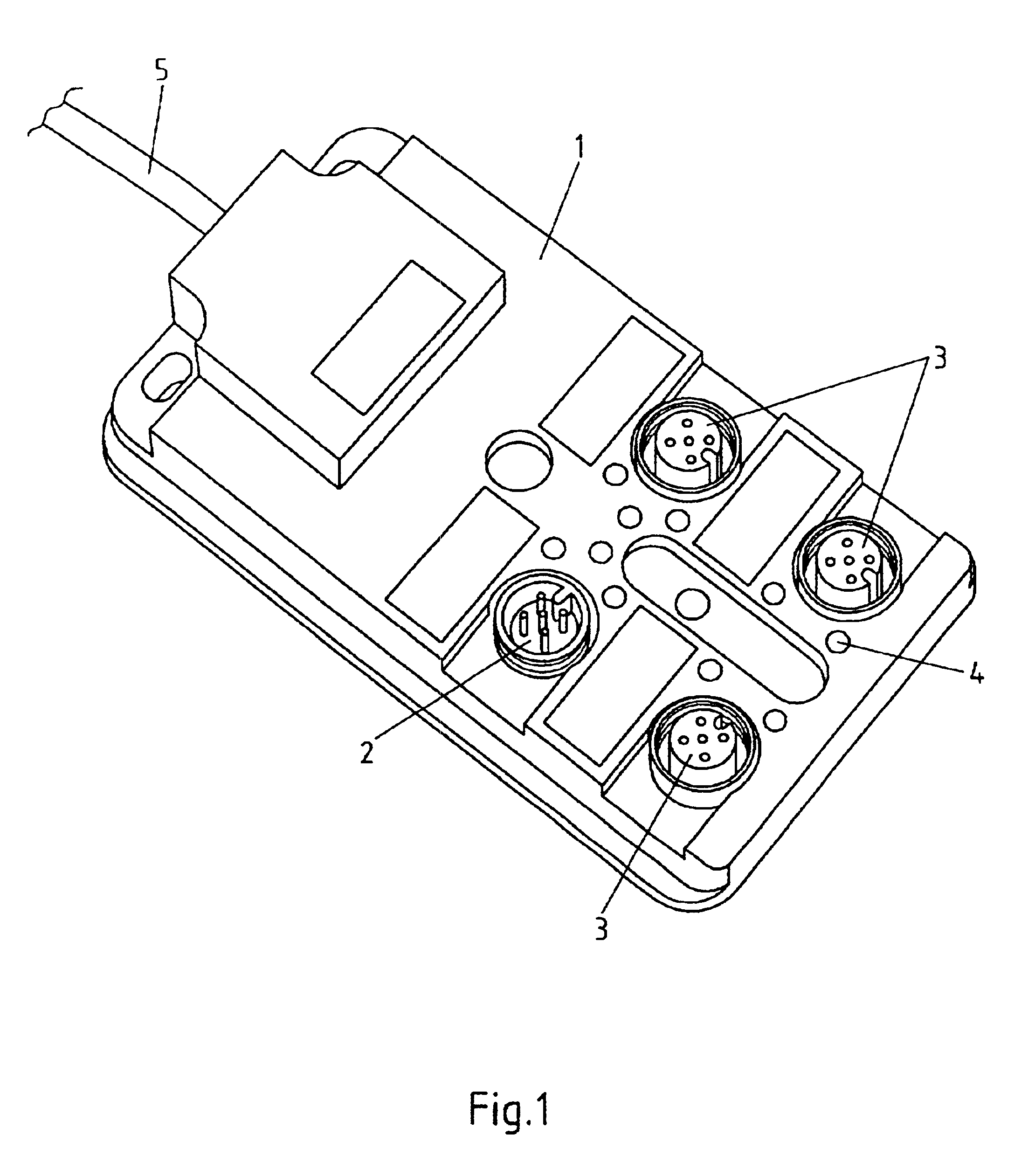 Connection system for connecting weighing cells