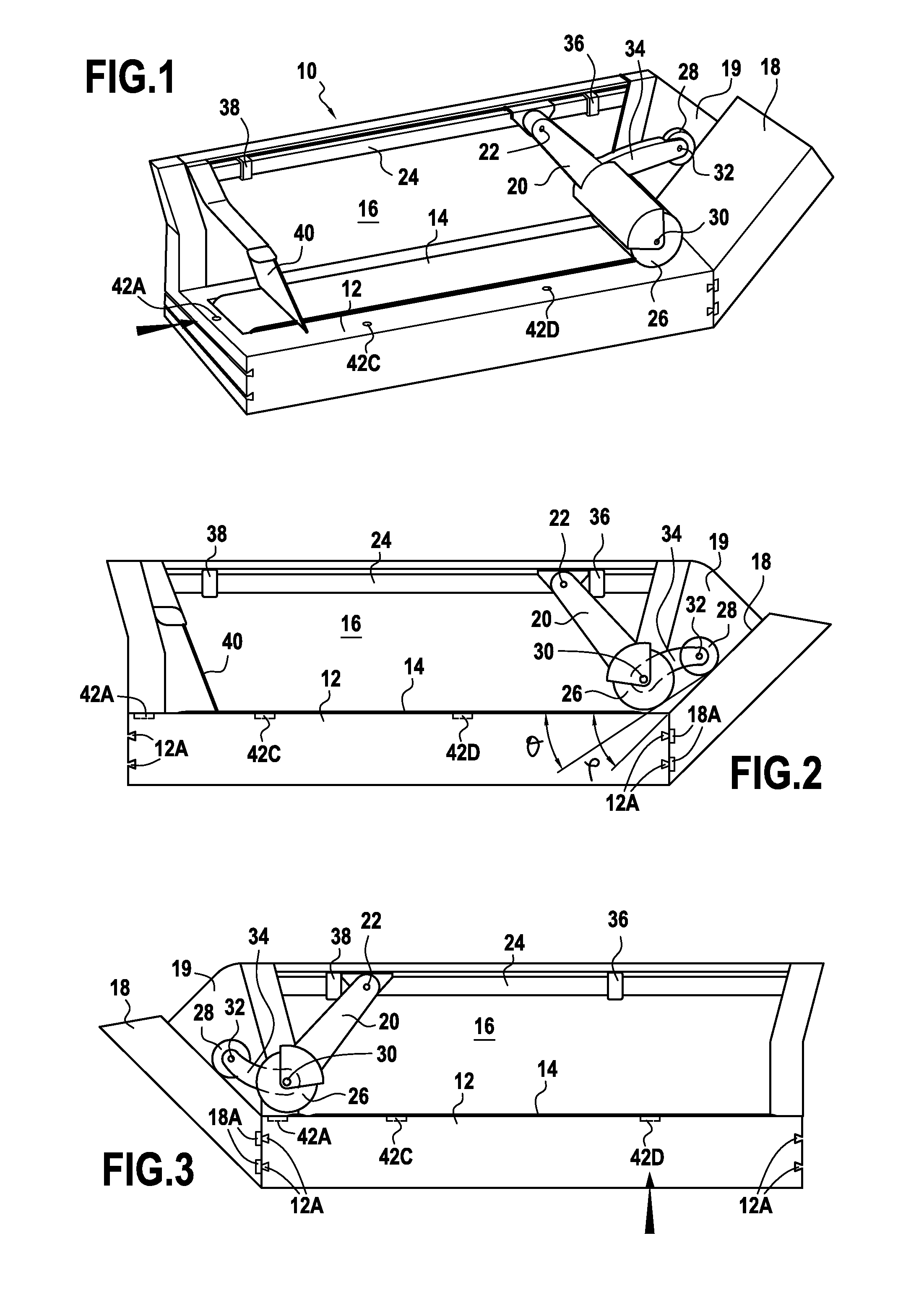 High-capacity device for receiving mailpieces