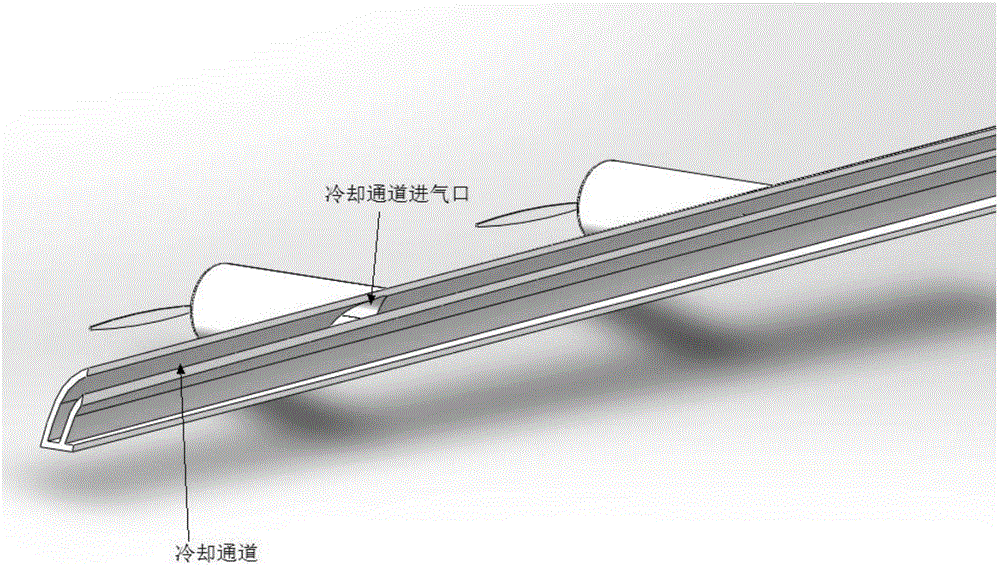 Joint heat radiation device for solar cell panel and propeller motor of high-altitude air vehicle