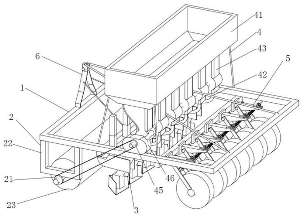 Medicinal material seed sowing machine