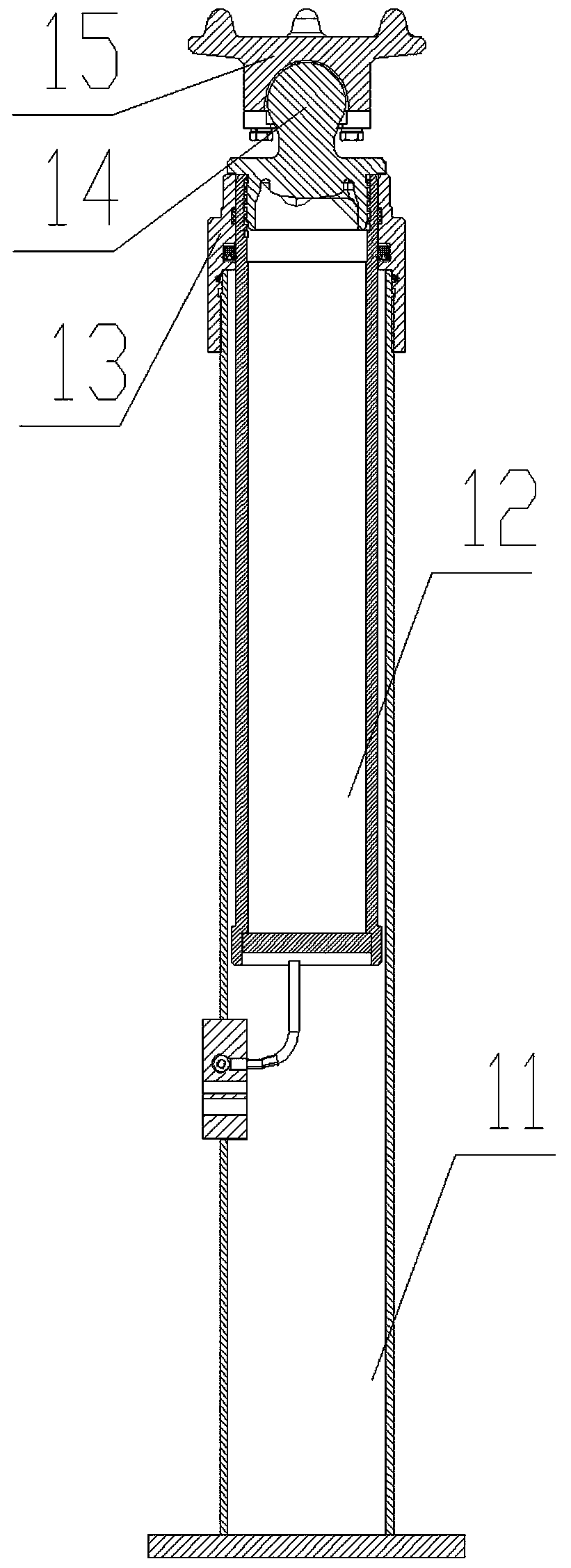Hydraulic supporting device for coal mine