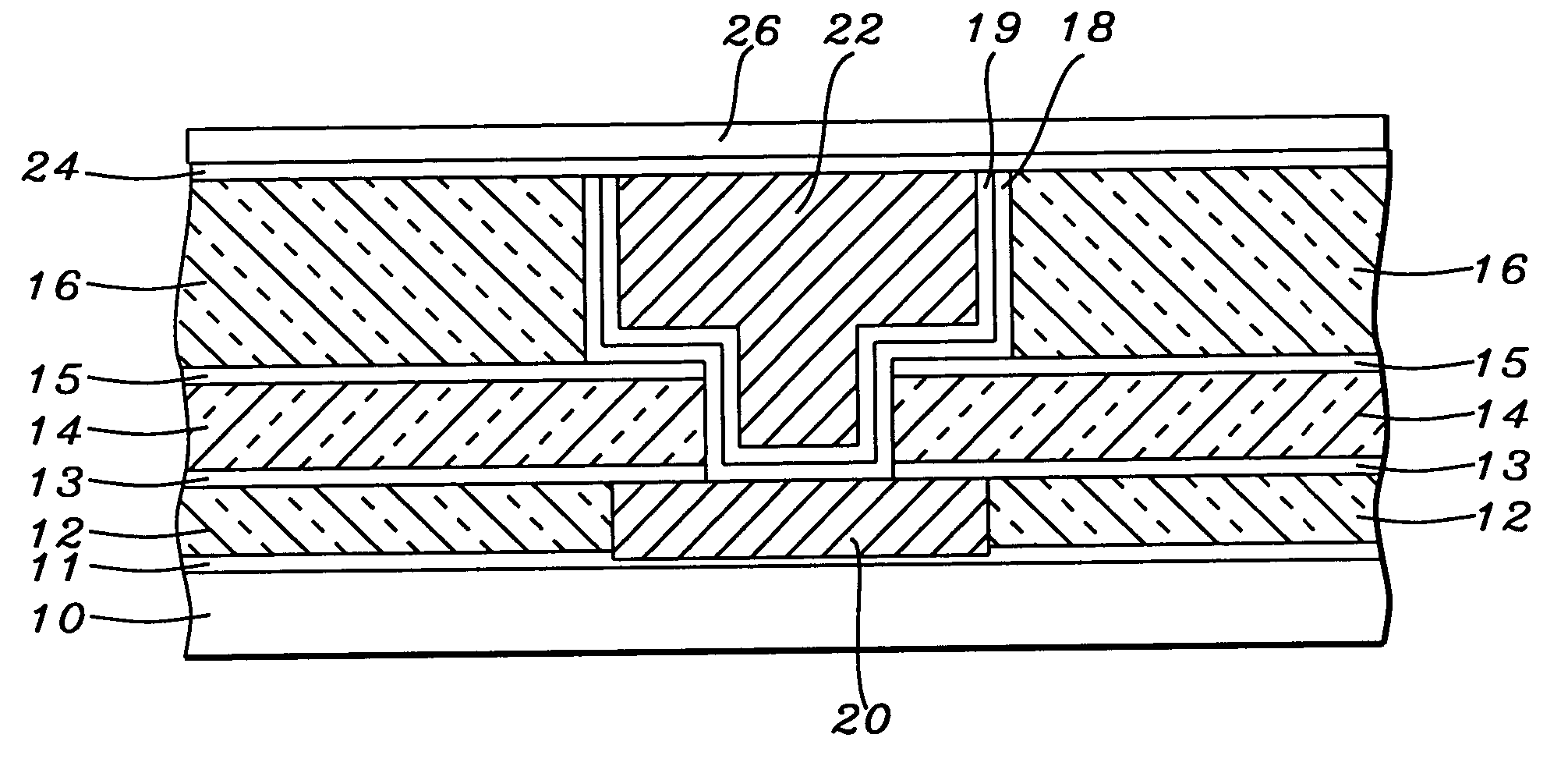 Adhesion of copper and etch stop layer for copper alloy