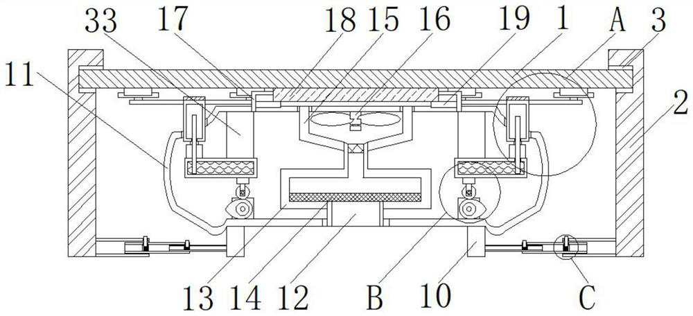 A furniture cleaning device with maintenance and dust removal function