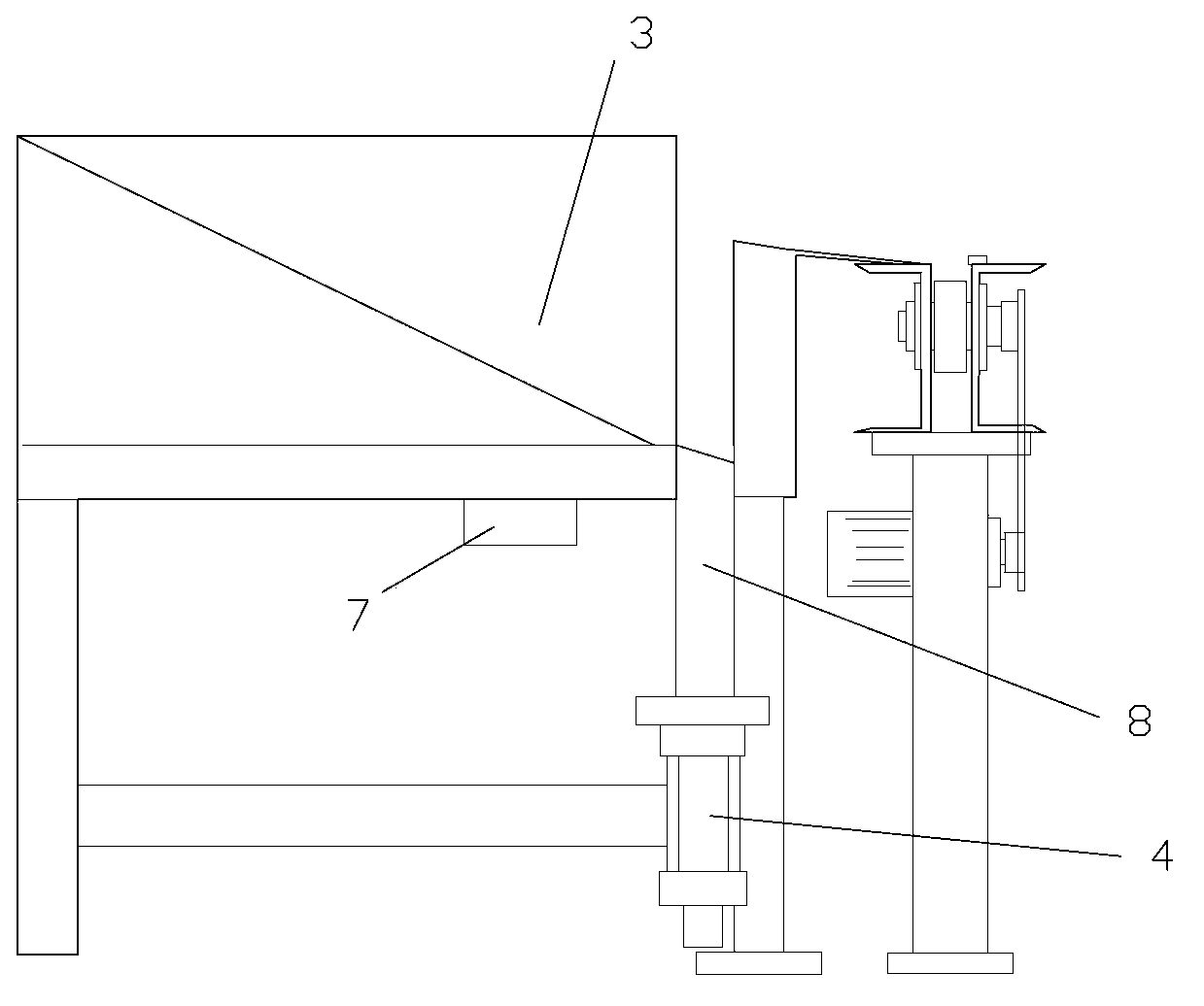 Automobile shock absorber piston rod feeding device