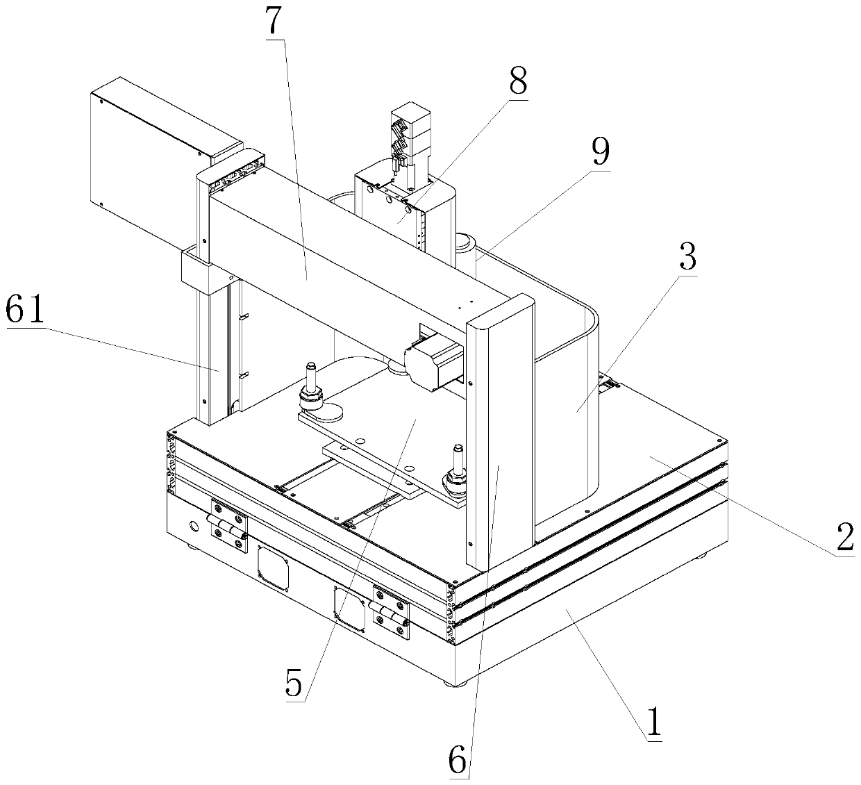 Fast cutting device for furniture plate processing and cutting method of cutting device