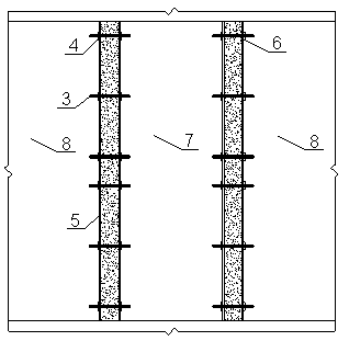 Construction method of anchor plate artificial prosthetic roadway