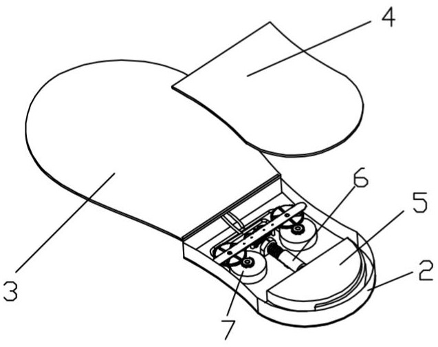 A kind of positive drive thermal insulation insole