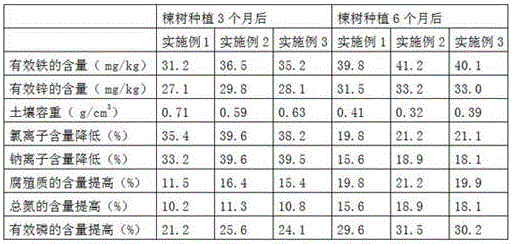 Method for carrying out original-soil greening on sandy soil mainly containing chloride through soil improvement fertilizers with chelated iron