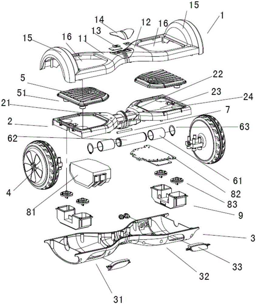 Electric balance swing car