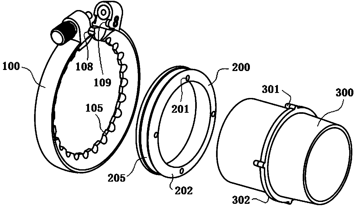 Foreskin loop ligaturing device capable of preventing foreskin frenum from being accidently injured during surgery