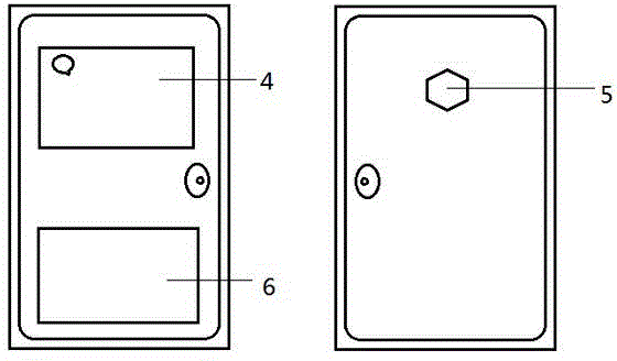 Composite wooden door with message handwriting and smoke alarming functions