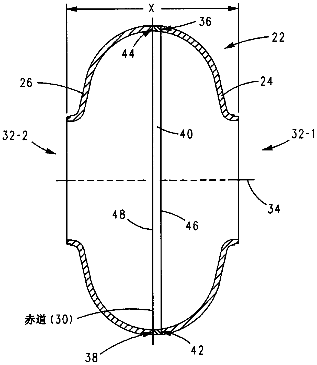 Superconducting resonating cavity and method of production thereof