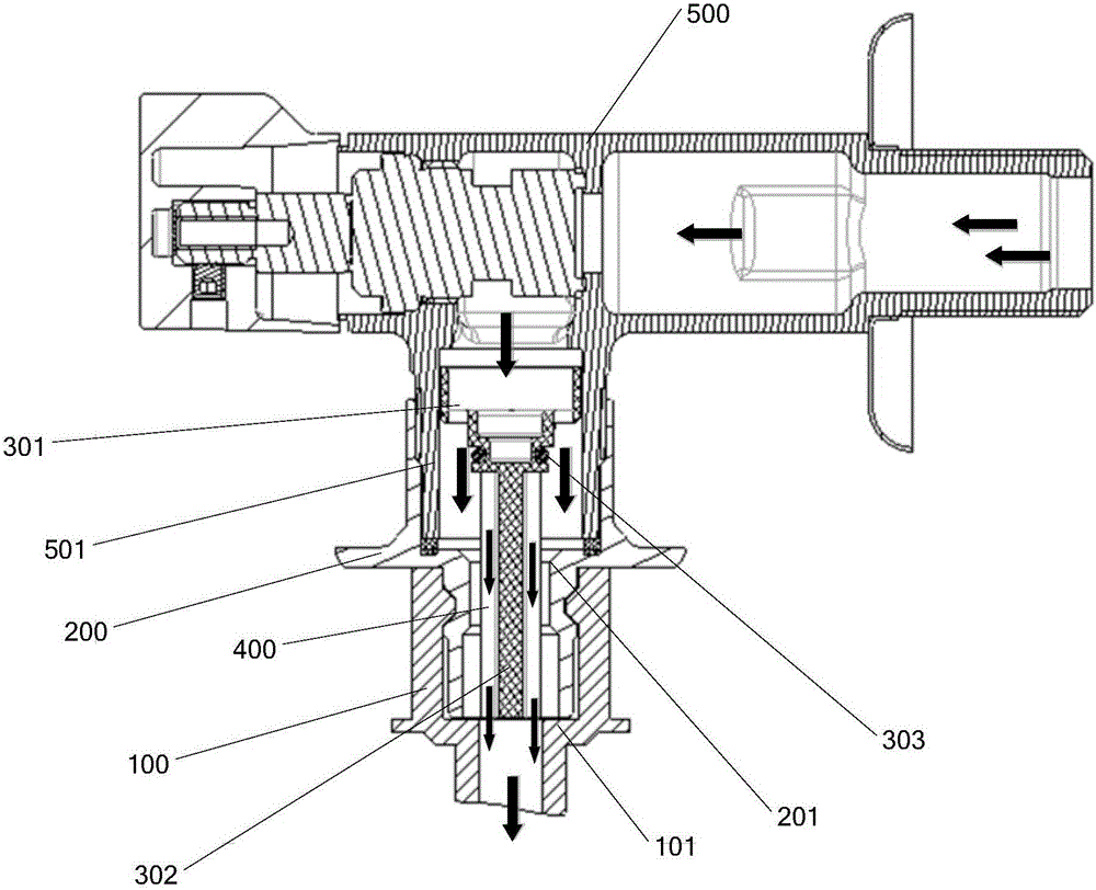 Faucet assembly for washing machine