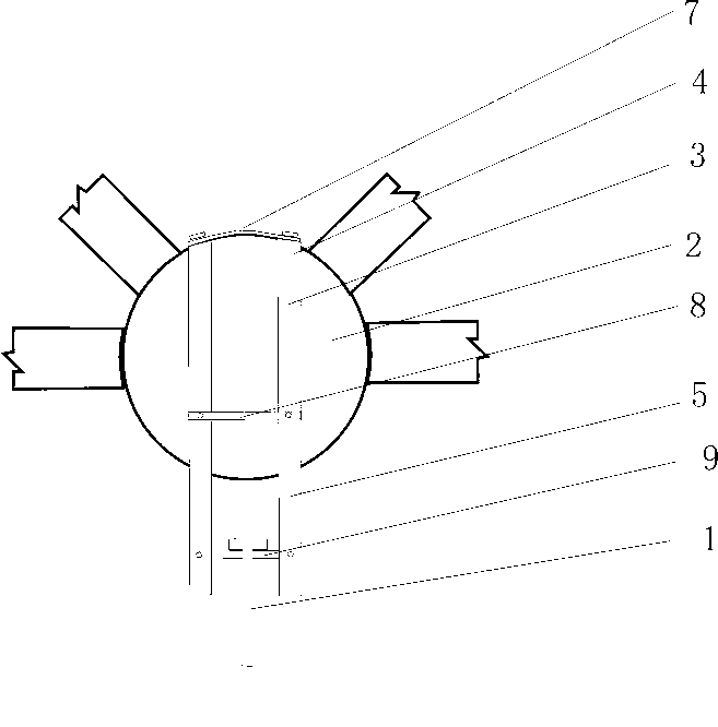 Connection structure of suspended ceiling transferring layer and net rack ball