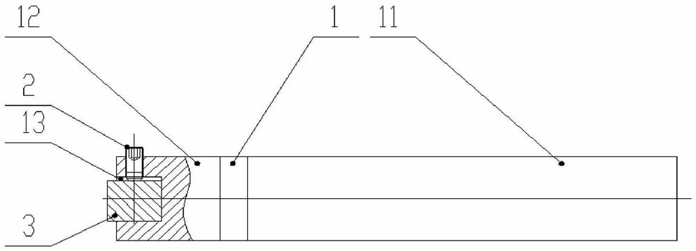 Diamond coating cutter device for metal surface nanocrystallization and preparation method of diamond coating cutter device